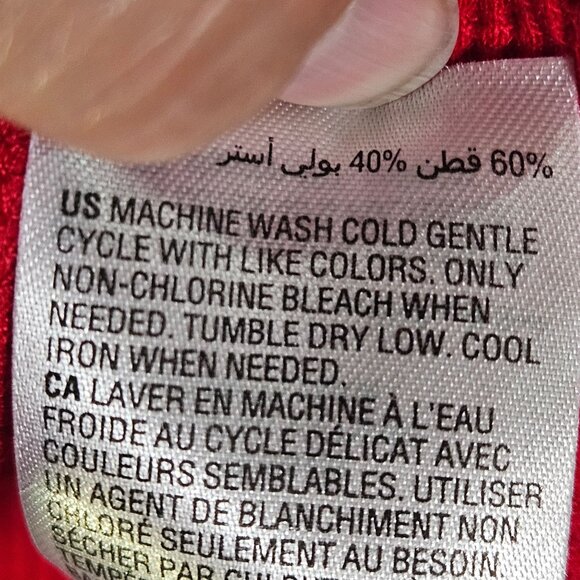 Karen Scott Sport Womens Red Waffle Knit Long Sleeve Pullover Size M Soft & Brea - Picture 13 of 15